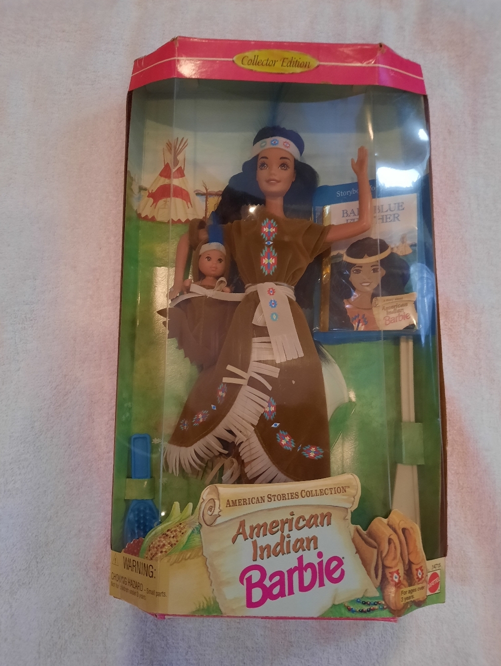 American Indian Barbie Doll With Papoose